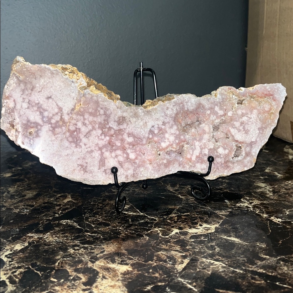 12 inch pink amethyst slab